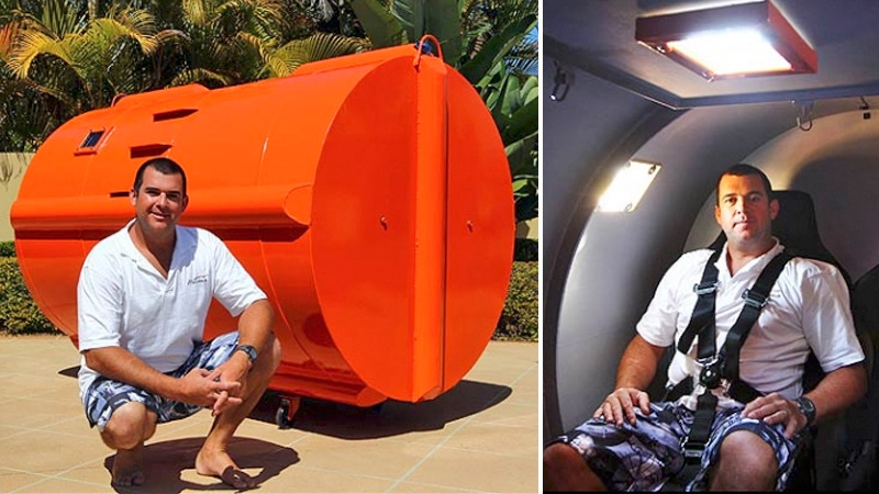 Illustration for article titled Survival Pod Lets You Ride Out a Tsunami in Relative Comfort